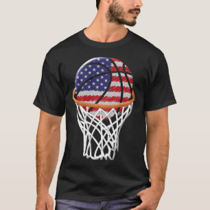T-shirt Enfants 4 juillet Bysketbyll États-Unis Drapeau En