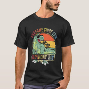 T-shirt Enfants 4Anniversaire Dinosaur 4 Ans Garçon stupéf
