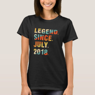 T-shirt Enfants 4e anniversaire 4 ans légende depuis le 2