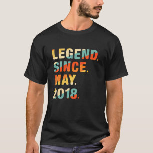T-shirt Enfants 4e anniversaire 4 ans légende depuis le 20