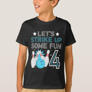 T-shirt Enfants 4e anniversaire de la fête Bowling Boy 4 a