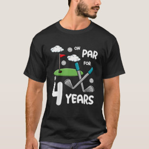 T-shirt Enfants 4E Anniversaire Golf Funny Golfer 4 An Gar