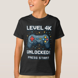T-shirt Enfants 4k Garçons Ck À l'école Rétro Joueur 4k Dé
