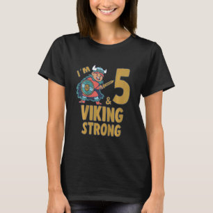 T-shirt Enfants 5 ans 5 ans Viking Birthday Boy I´m 5 Year