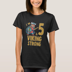 T-shirt Enfants 5 ans 5 ans Viking Birthday Boy I´m 5 Year