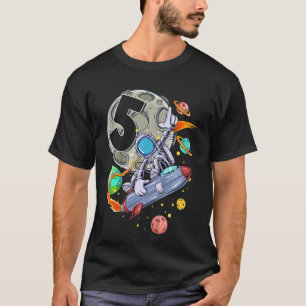 T-shirt Enfants 5 ans Anniversaire Garçon astronaute 5e an