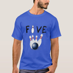T-shirt Enfants 5 ans Bowling Anniversaire fête 5 Anniver