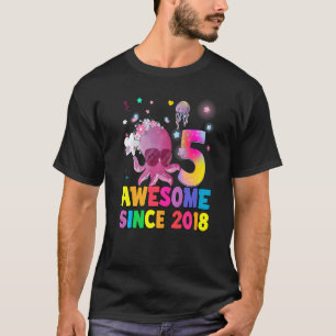 T-shirt Enfants 5 ans fille garçon 5e anniversaire Petit O