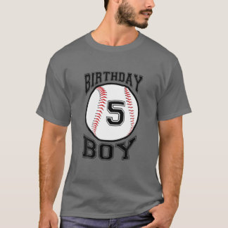 T-shirt Enfants 5E Anniversaire 2016 Garçons De Baseball C