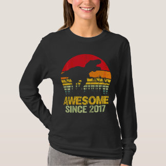 T-shirt Enfants 5e anniversaire Dinosaur Trex stupéfiant d