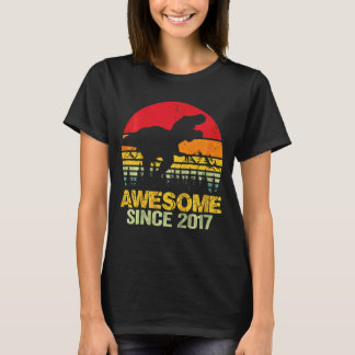 T-shirt Enfants 5e anniversaire Dinosaur Trex stupéfiant d