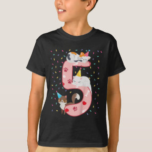 T-shirt Enfants 5e anniversaire fille mignonne tenue de ch