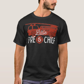 T-shirt Enfants 5e anniversaire Firetruck Boys 5 an old