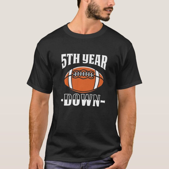 T-shirt Enfants 5e anniversaire Football Touchdown 5 ans B (Devant)