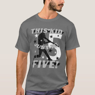 T-shirt Enfants 5E Anniversaire Gant De Baseball Enfants 5