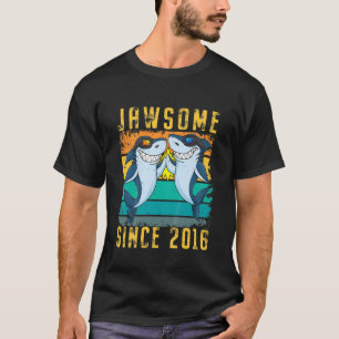 T-shirt Enfants 5E Anniversaire Requin 5 Ans Jawsome depui