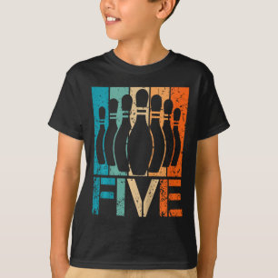 T-shirt Enfants 5e Bowling Anniversaire 5 ans Anniversaire