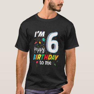T-shirt Enfants 6 ans 6 ans 6 ans Joyeux anniversaire pour
