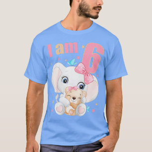 T-shirt Enfants 6 ans 6 ans tenue d'anniversaire fille Ele