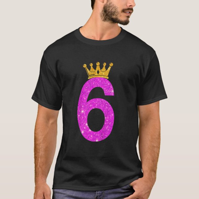 T-shirt Enfants 6 ans 6e anniversaire Fille Ado en voiture (Devant)