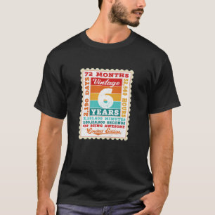 T-shirt Enfants 6E Anniversaire 6 Ans - Postage Vintage St
