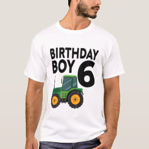 T-shirt Enfants 6E Anniversaire Ferme Tracteur Six 6 Ans P