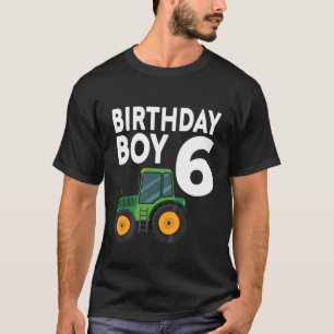 T-shirt Enfants 6E Anniversaire Ferme Tracteur Six 6 Ans P