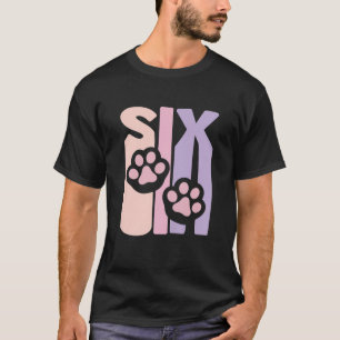 T-shirt Enfants 6E Anniversaire Paw Cute Chien Ventilateur