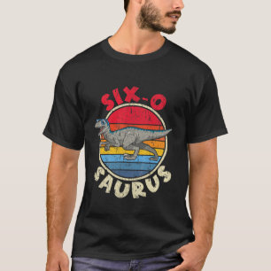 T-shirt Enfants 6E Anniversaire Six O Saurus I Velocirapto