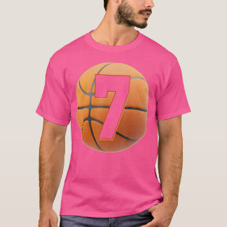 T-shirt Enfants 7 Anniversaire Tee Boys Basketball 7E B