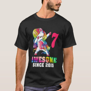 T-shirt Enfants 7 Ans 7ème anniversaire Awesome depuis 201