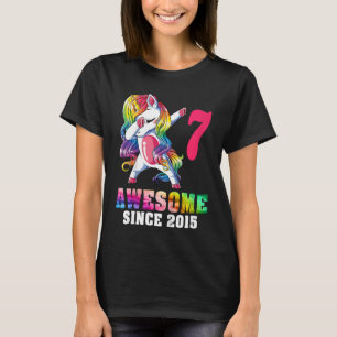 T-shirt Enfants 7 Ans 7ème anniversaire Awesome depuis 201