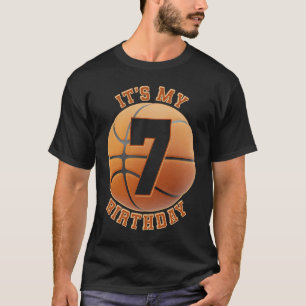 T-shirt Enfants 7 ans Anniversaire Garçons basketball 7e n