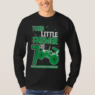 T-shirt Enfants 7 ans Garçon Tractor Little Farmer 7th Bir