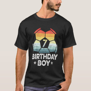 T-shirt Enfants 7 ans Joueur de soccer 7e anniversaire Gar