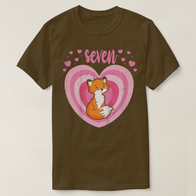 T-shirt Enfants 7 ans mignonne pour anniversaire fille 7e  (Design devant)
