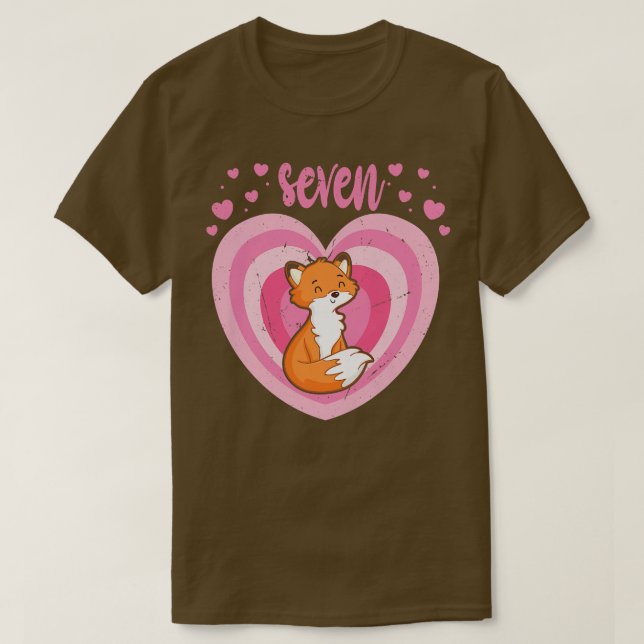 T-shirt Enfants 7 ans mignonne pour Anniversaire fille 7e  (Design devant)