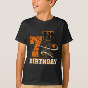 T-shirt Enfants 7e anniversaire Basketball Enfants Garçons