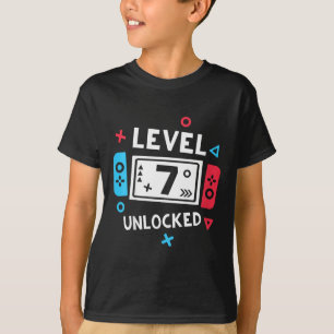 T-shirt Enfants 7e anniversaire Chemise garçon niveau 7 Vi