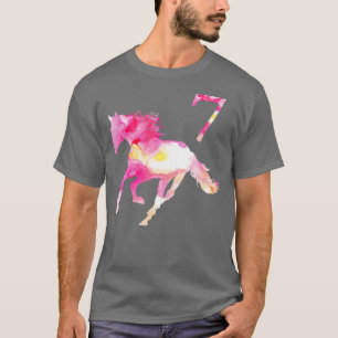 T-shirt Enfants 7e anniversaire Cheval Cadeau pour les fil