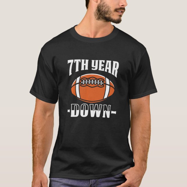 T-shirt Enfants 7e anniversaire Football Touchdown 7 ans B (Devant)