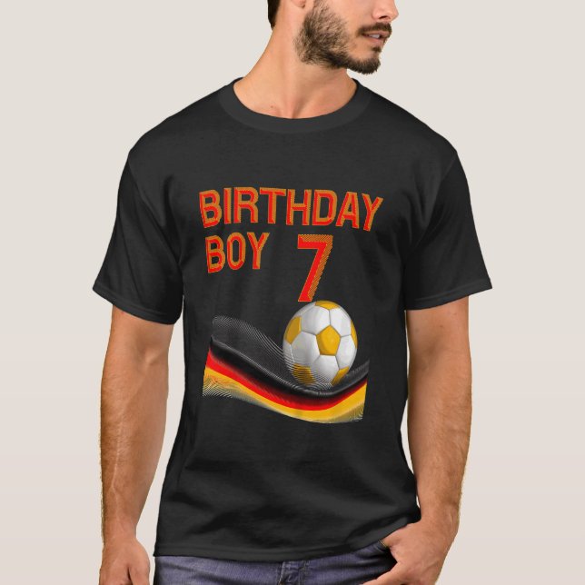T-shirt Enfants 7e anniversaire garçon balle de football 7 (Devant)