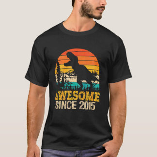 T-shirt Enfants 7e anniversaire garçon Dinosaur Trex 7 ans