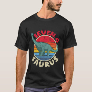 T-shirt Enfants 7E Anniversaire Sept O Saurus Brachiosauru