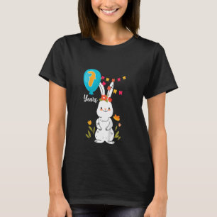 T-shirt Enfants 7e fête d'anniversaire 7 ans Lapin Lapin F