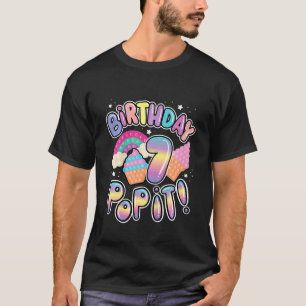 T-shirt Enfants 7e Pop It Anniversaire Sept Pastel Thème F