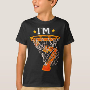T-shirt Enfants 7ème anniversaire basketball 7 garçon fill