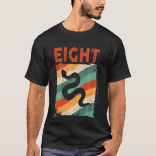 T-shirt Enfants 8 ans 8e anniversaire serpent Reptile Garç
