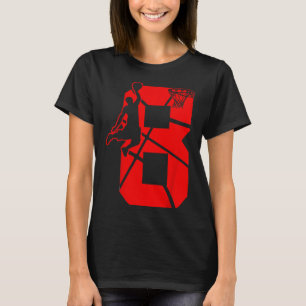 T-shirt Enfants 8 ans 8ème Bysketbyll Anniversaire