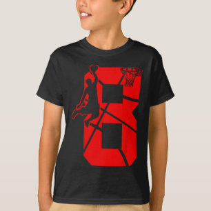 T-shirt Enfants 8 ans 8ème Bysketbyll Anniversaire